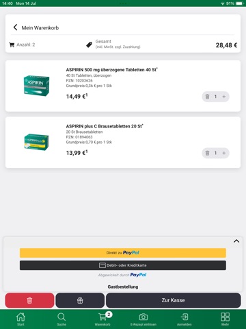 Klösterl-Apotheke iPad screenshot