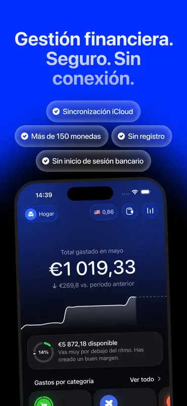 Expensa: Gastos y Presupuesto screenshot 1 of 8