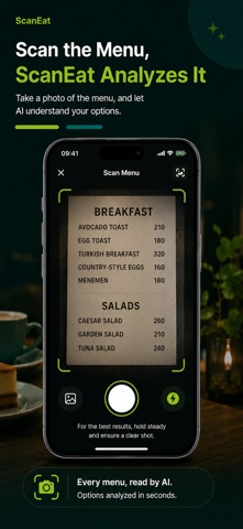 ScanEat - AI Menu Scanner Screenshot 2 of 4