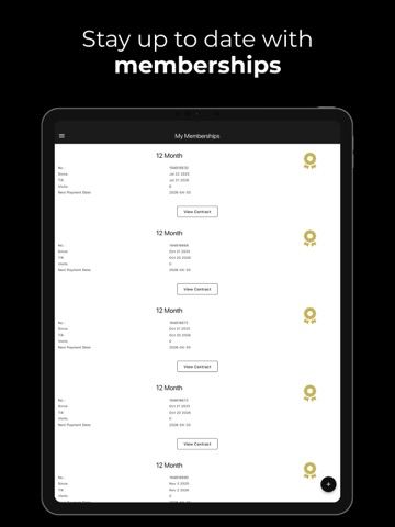 Sleek Fitness iPad screenshot