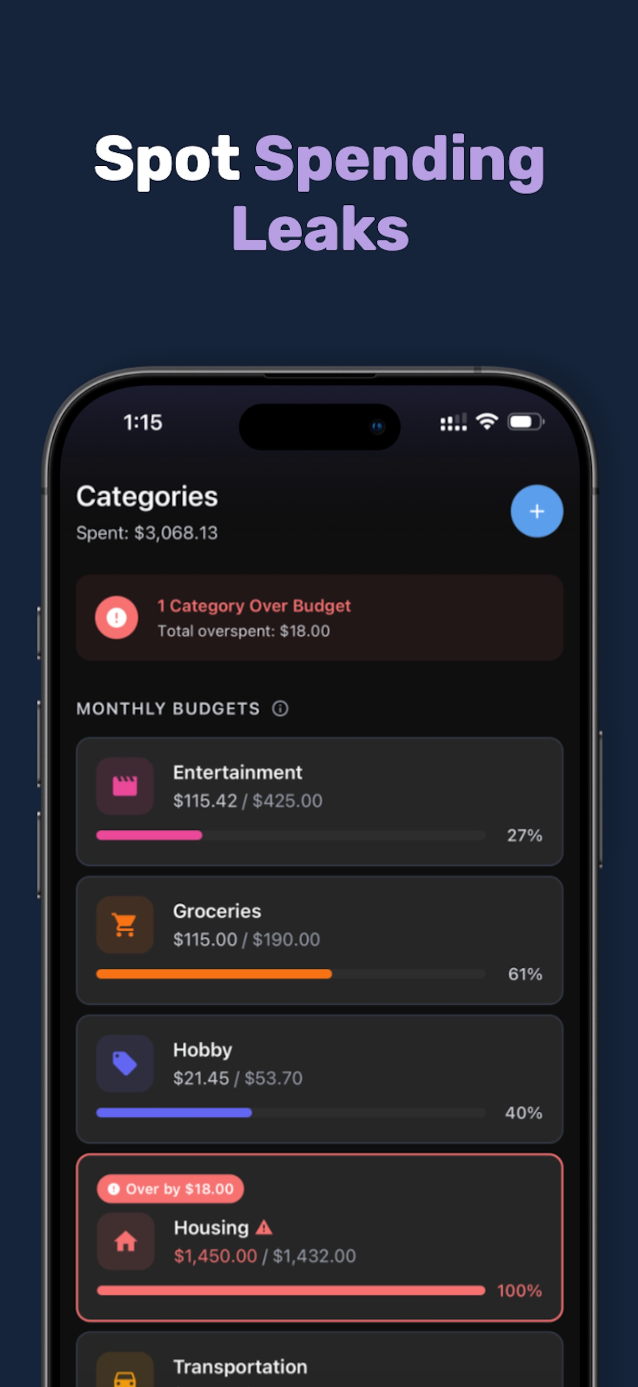 Finly: AI Budget & Expense Log
