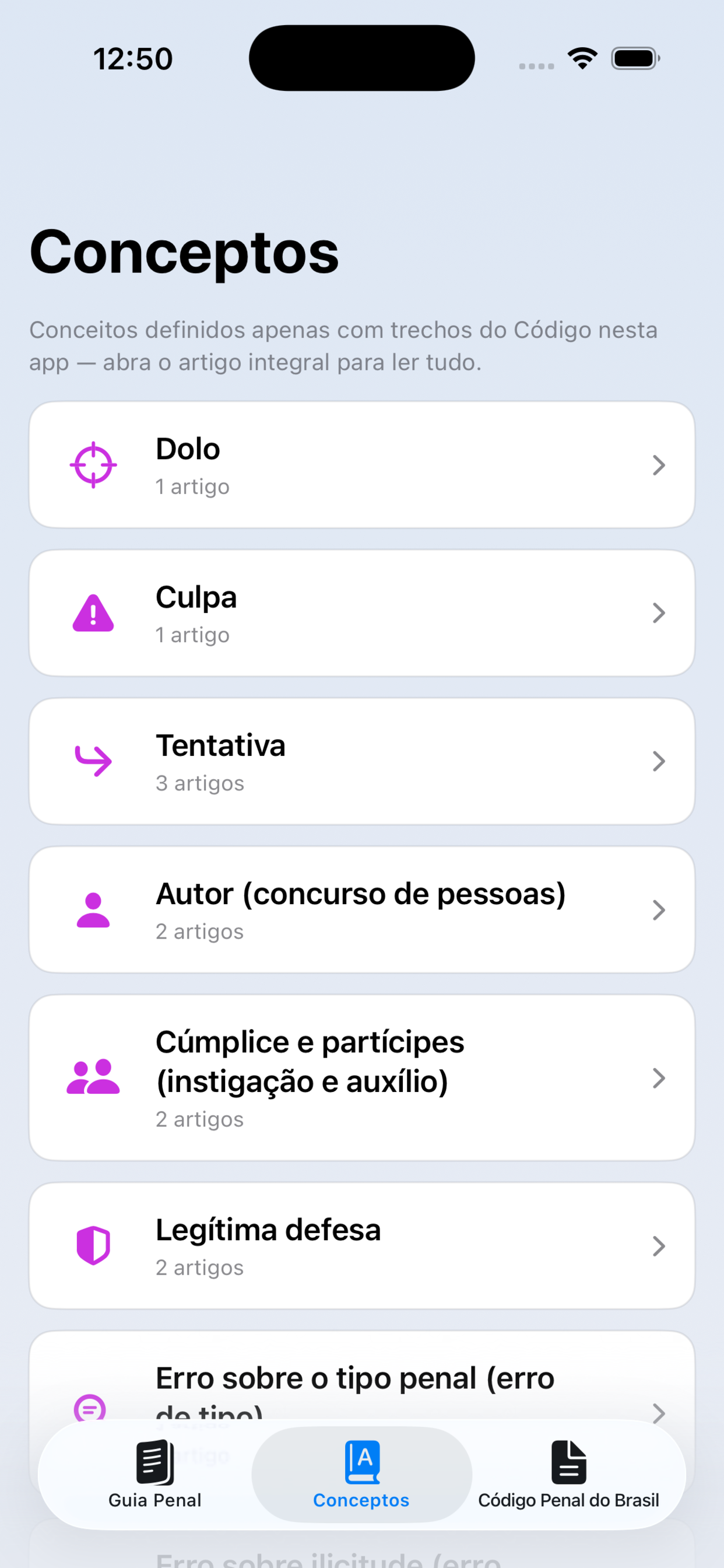 Código Penal do Brasil screenshot 3