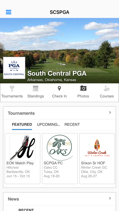 PGA South Central Section Screenshot