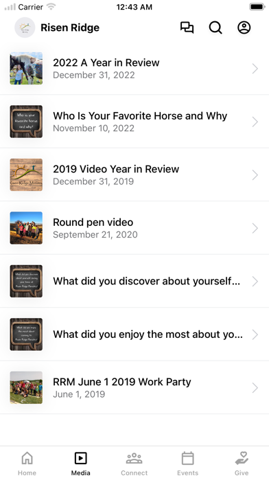 Risen Ridge Ministry app screenshot 2