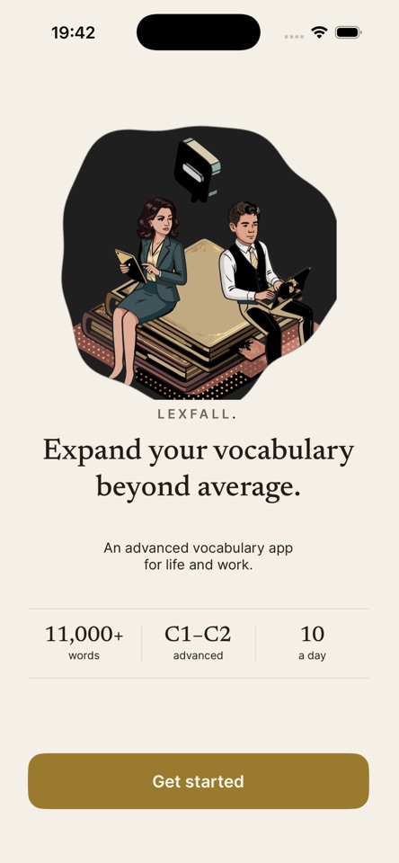 Lexfall: Advanced Vocabulary screenshot 1