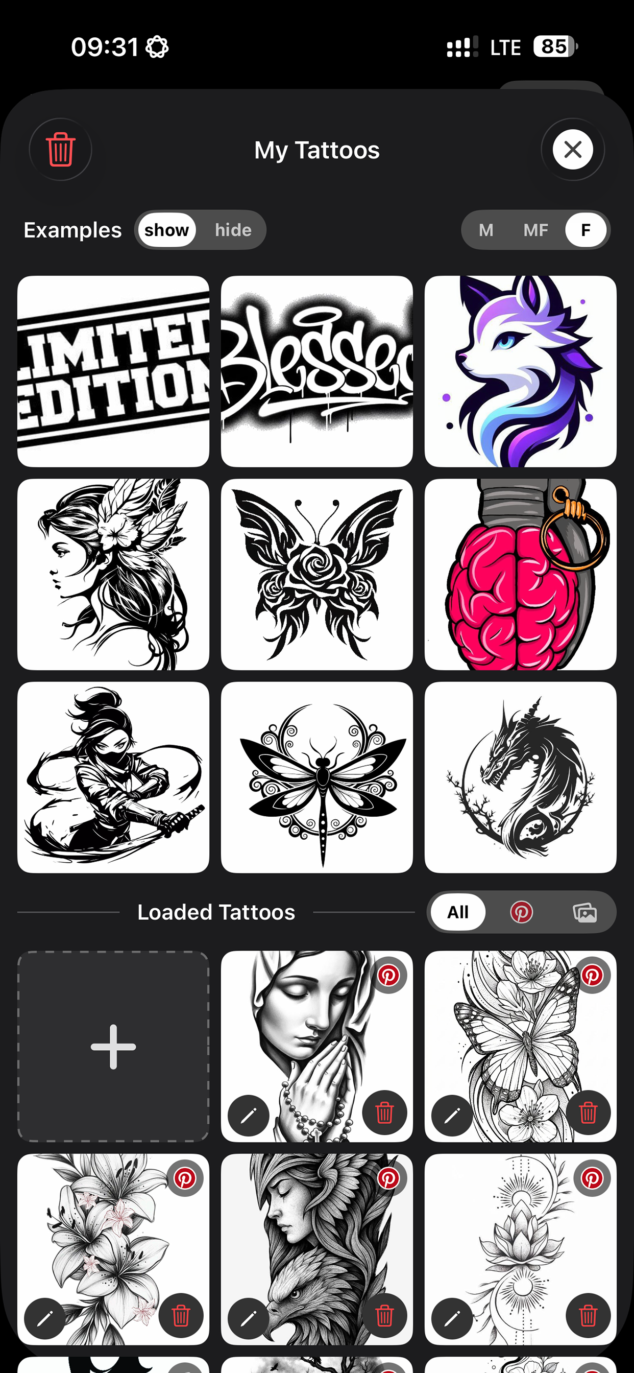 Pinterest Tattoo Try On screenshot 8