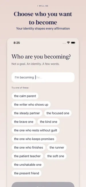 I Will Be: Affirmations screenshot 2