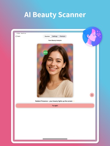 Face Shape: Beauty Scanner AI iPad screenshot