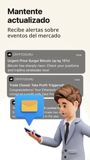 Captura de pantalla de Cryptoguru: Trading Academy en iPhone 6
