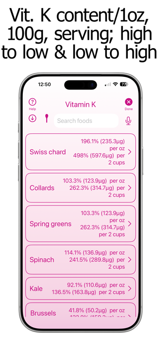 Vitamin K Counter & Tracker Screenshot 9 of 10
