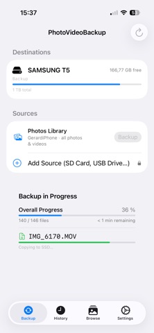 PhotoVideoBackup: SSD Transfer Screenshot 4 of 10