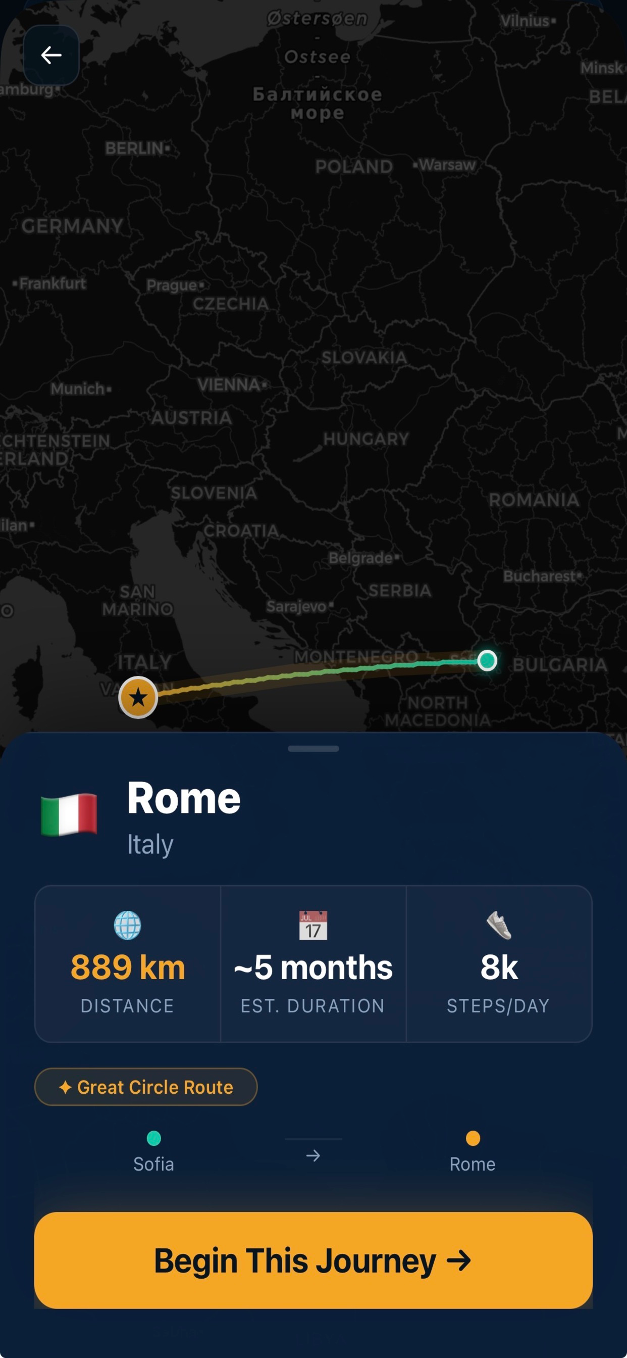 Walk The World – Step Tracker
