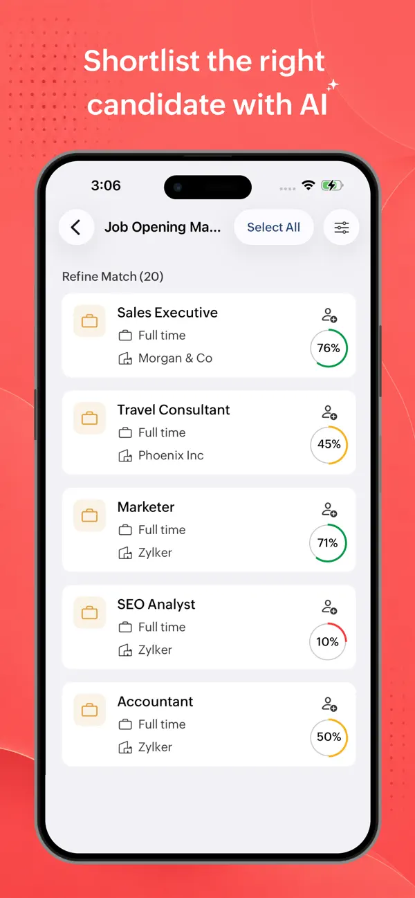Screenshot #2 pour Zoho Recruit - Hire with AI