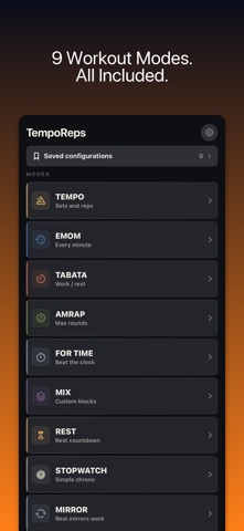TempoReps: Gym Timer Screenshot 1 of 9