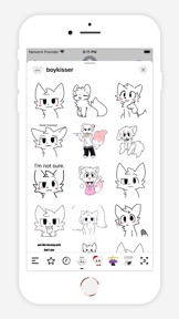 Boykisser Animated Stickers screenshot