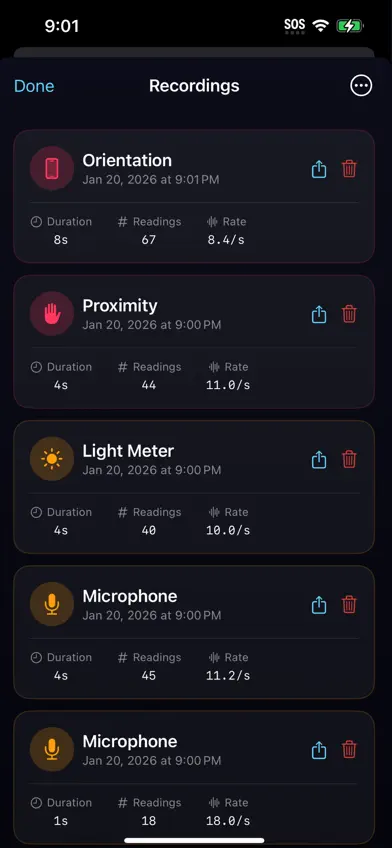 Just Sensors screenshot 2