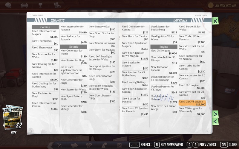Revhead Garage Deluxe Screenshot