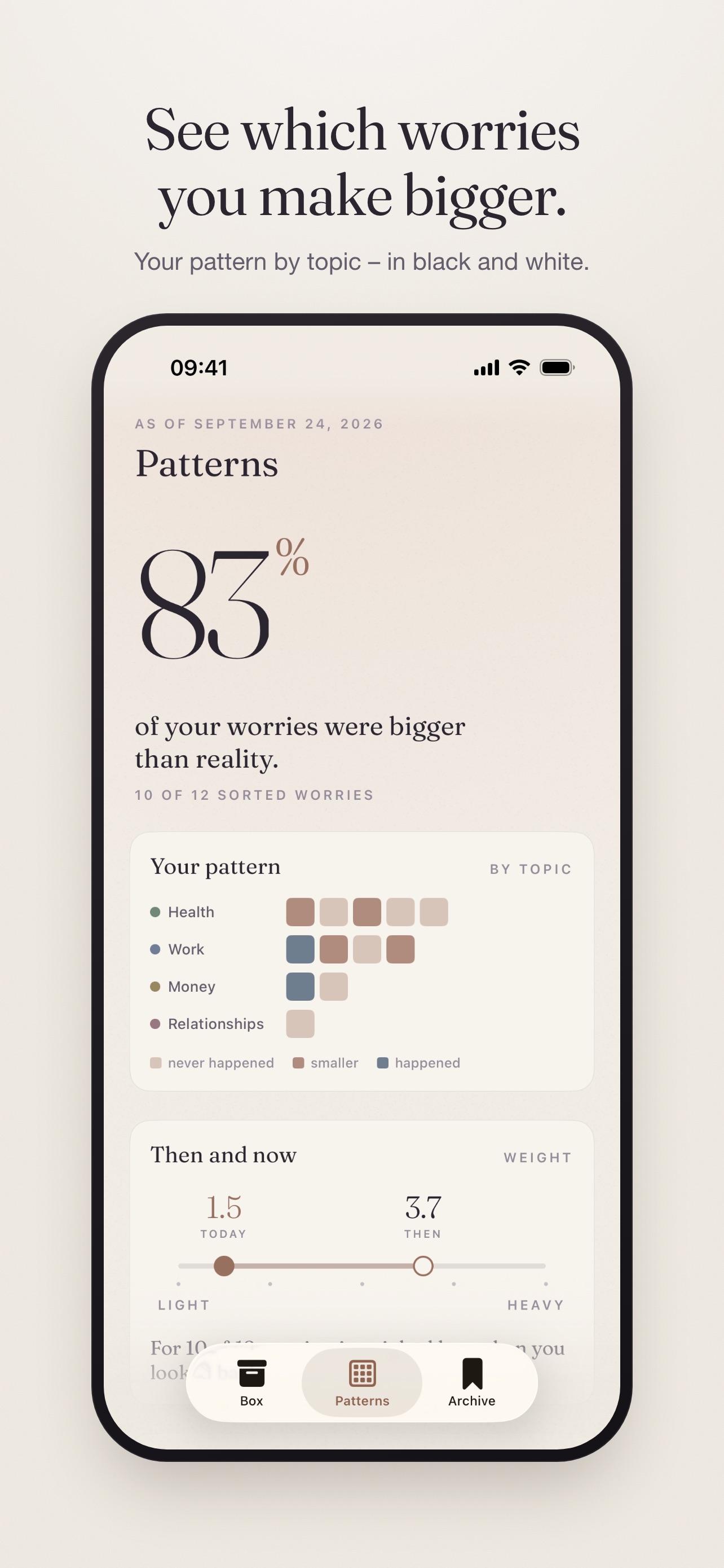 Screenshot 2 of Worry Box: Anxiety Journal