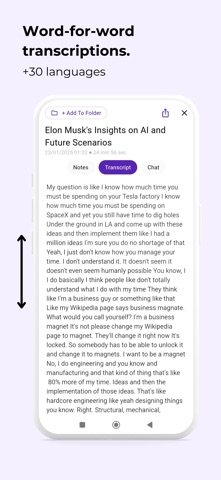 Instant AI Notes & Transcript screenshot