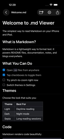 .md Viewer screenshot