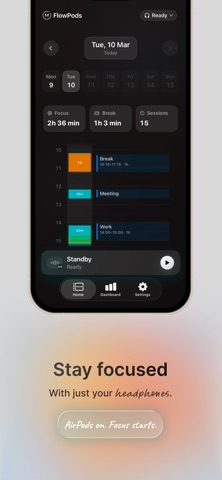 FlowPods: Auto Focus Tracker Screenshot 1 of 5