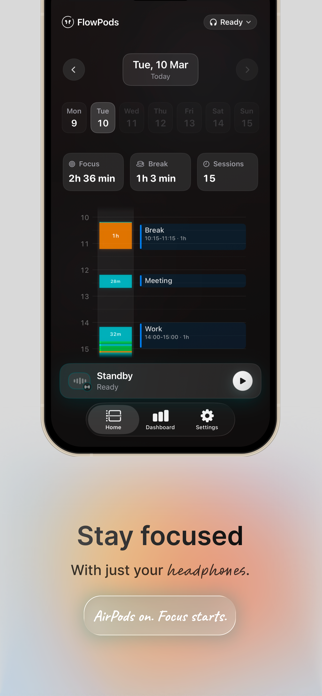 FlowPods: Auto Focus Tracker Screenshot 1 of 5