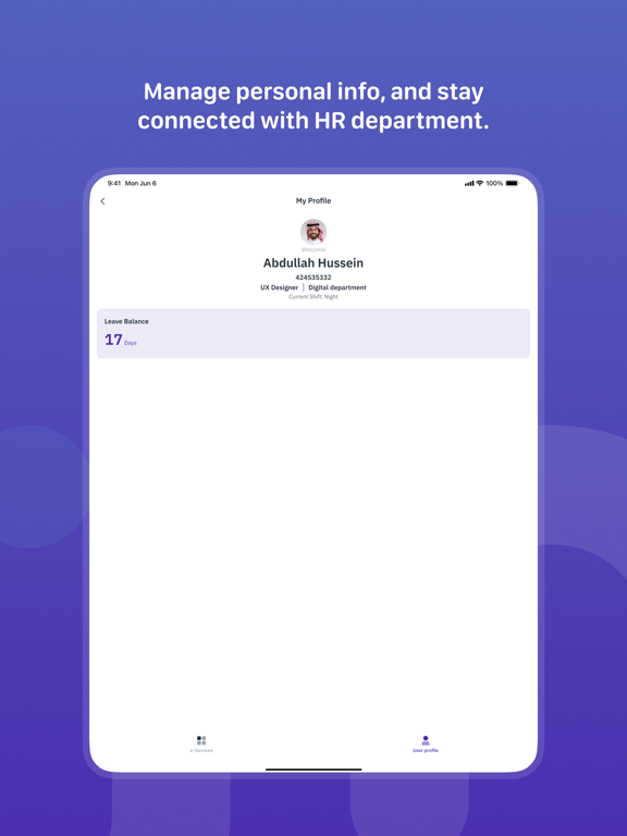 Hr Link iPad screenshot 3 - Business app