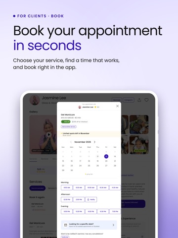 StyleSeat - Salon Appointments iPad screenshot
