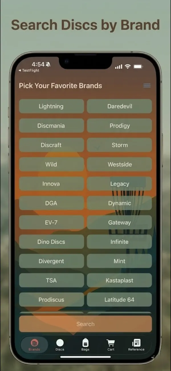 Screenshot #1 pour MyDiscGolfBag