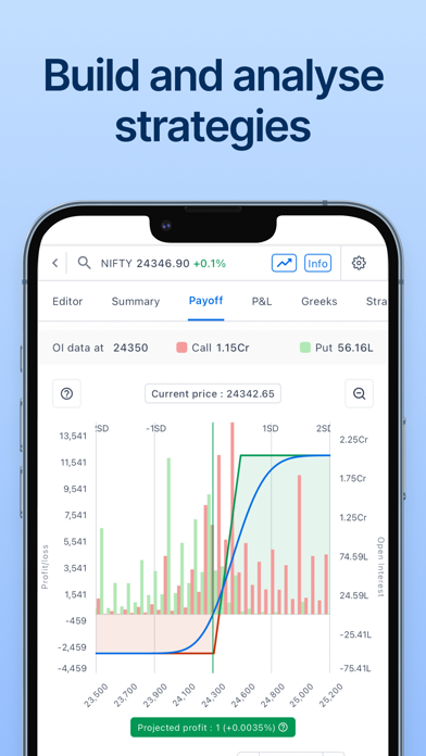 Sensibull for Options Trading iPhone screenshot 4 - Finance app