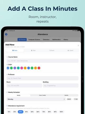 Class Planner & AI Math Solver iPad screenshot