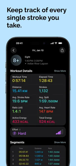 PocketCox - Rowing Workouts screenshot 2