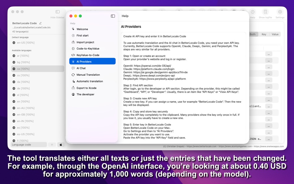 #5. BetterLocale Code (macOS) De: Christian Drapatz