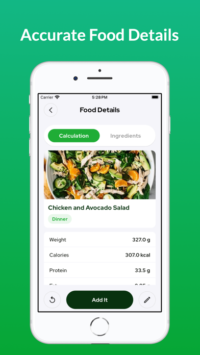 Telesto - Track Food & Calorie Screenshot