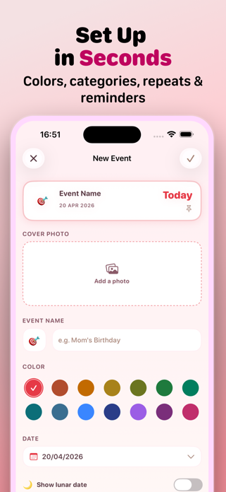Time Count: Cute Day Countdown Screenshot 4 of 5