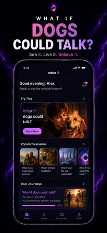 What If? - Alternate Self AI iPhone screenshot