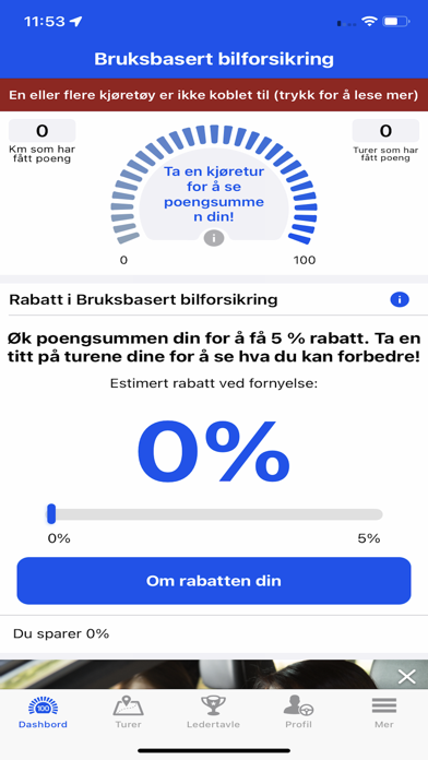 Bruksbasert Bilforsikring Screenshot