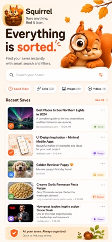 Squirrel: Save & Organize Screenshot 3 of 4