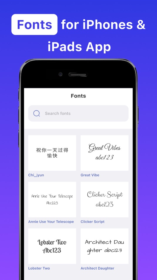 Fonts - Find, install any font - 1.7 - (iOS)