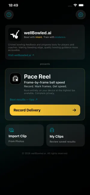 wellBowled screenshot 1