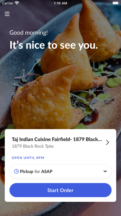 Screenshot 2 of TAJ Indian Fairfield App