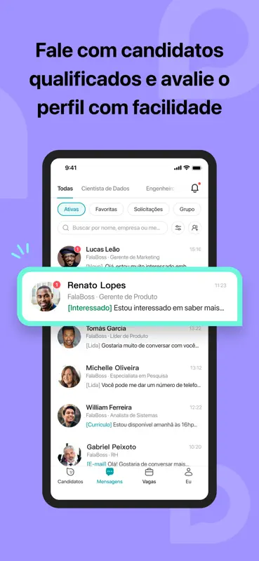 FalaBoss: Vagas por Chat screenshot 6 of 8
