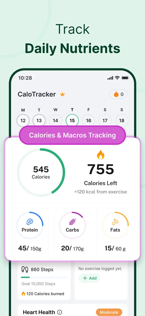 Screenshot #2 pour CaloTracker・AI Calorie Counter