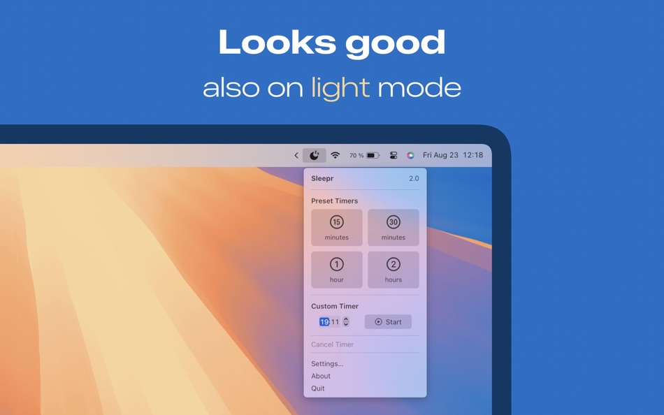 #2. Sleepr App (macOS) Podle: Mathieu SANTOSTEFANO