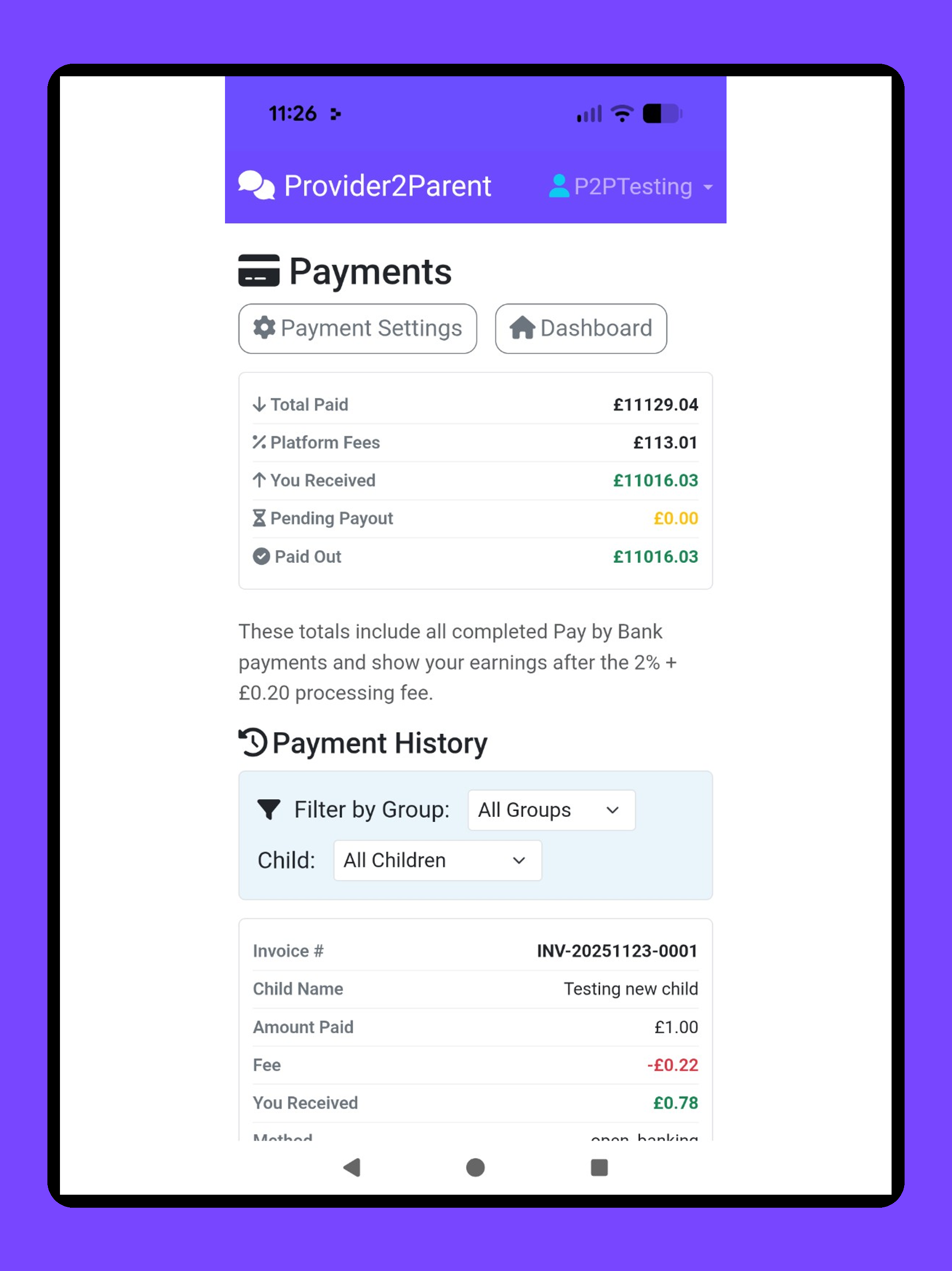 Provider2Parent screenshot 14