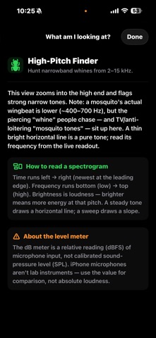 Prism Audio - Sound Analyzer iPhone screenshot