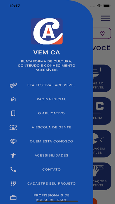 Vem CA - Cultura Acessível Screenshot