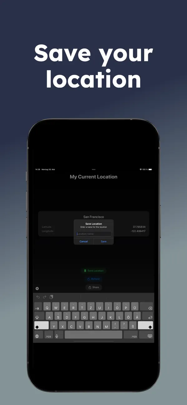 Screenshot #2 pour MyLocation: save & share