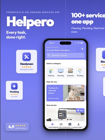 Helpero: Handyman Services iPad screenshot