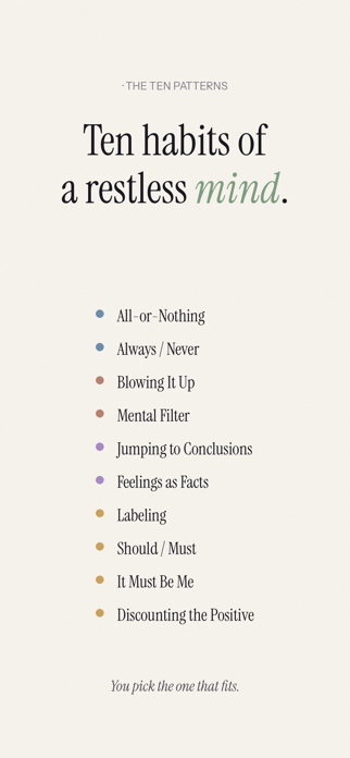 Reframe: Stop Overthinking Screenshot 9 of 10